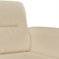 vidaXL 3-tlg. Sofagarnitur mit Kissen Creme Mikrofasergewebe vidaXL 3-tlg. Sofagarnitur mit Kissen Creme Mikrofasergewebe