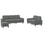 vidaXL 3-tlg. Sofagarnitur Dunkelgrau Stoff vidaXL 3-tlg. Sofagarnitur Dunkelgrau Stoff
