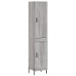 Highboard Grau Sonoma 34,5x34x180 cm Holzwerkstoff Highboard Grau Sonoma 34,5x34x180 cm Holzwerkstoff