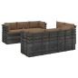 vidaXL 9-tlg. Garten-Sofagarnitur aus Paletten mit Kissen Kiefernholz vidaXL 9-tlg. Garten-Sofagarnitur aus Paletten mit Kissen Kiefernholz