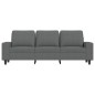vidaXL 3-Sitzer-Sofa Dunkelgrau 180 cm Stoff vidaXL 3-Sitzer-Sofa Dunkelgrau 180 cm Stoff