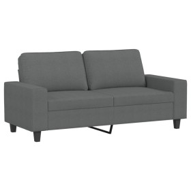 vidaXL 2-Sitzer-Sofa Dunkelgrau 140 cm Stoff