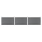 vidaXL Gartenzaun WPC 526x106 cm Grau vidaXL Gartenzaun WPC 526x106 cm Grau