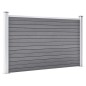 vidaXL Gartenzaun WPC 526x106 cm Grau vidaXL Gartenzaun WPC 526x106 cm Grau