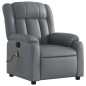 vidaXL Massagesessel Grau Kunstleder vidaXL Massagesessel Grau Kunstleder