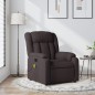 vidaXL Massagesessel Dunkelbraun Stoff vidaXL Massagesessel Dunkelbraun Stoff