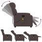 vidaXL Massagesessel Dunkelbraun Stoff vidaXL Massagesessel Dunkelbraun Stoff