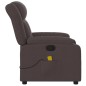 vidaXL Massagesessel Dunkelbraun Stoff vidaXL Massagesessel Dunkelbraun Stoff