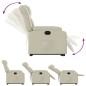 vidaXL Relaxsessel mit Aufstehhilfe Creme Kunstleder vidaXL Relaxsessel mit Aufstehhilfe Creme Kunstleder