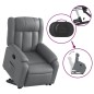 vidaXL Relaxsessel mit Aufstehhilfe Grau Kunstleder vidaXL Relaxsessel mit Aufstehhilfe Grau Kunstleder