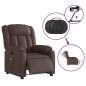 vidaXL Massagesessel Elektrisch Braun Kunstleder vidaXL Massagesessel Elektrisch Braun Kunstleder