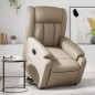 vidaXL Relaxsessel mit Aufstehhilfe Elektrisch Cappuccino Kunstleder vidaXL Relaxsessel mit Aufstehhilfe Elektrisch Cappuccino Kunstleder