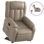 vidaXL Relaxsessel mit Aufstehhilfe Elektrisch Cappuccino Kunstleder vidaXL Relaxsessel mit Aufstehhilfe Elektrisch Cappuccino Kunstleder
