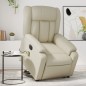 vidaXL Massagesessel mit Aufstehhilfe Elektrisch Creme Kunstleder vidaXL Massagesessel mit Aufstehhilfe Elektrisch Creme Kunstleder