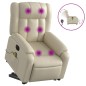 vidaXL Massagesessel mit Aufstehhilfe Elektrisch Creme Kunstleder vidaXL Massagesessel mit Aufstehhilfe Elektrisch Creme Kunstleder