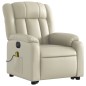 vidaXL Massagesessel mit Aufstehhilfe Elektrisch Creme Kunstleder vidaXL Massagesessel mit Aufstehhilfe Elektrisch Creme Kunstleder