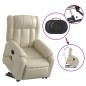 vidaXL Massagesessel mit Aufstehhilfe Elektrisch Creme Kunstleder vidaXL Massagesessel mit Aufstehhilfe Elektrisch Creme Kunstleder