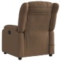 vidaXL Massagesessel Elektrisch Braun Stoff vidaXL Massagesessel Elektrisch Braun Stoff