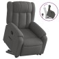vidaXL Relaxsessel mit Aufstehhilfe Dunkelgrau Stoff vidaXL Relaxsessel mit Aufstehhilfe Dunkelgrau Stoff
