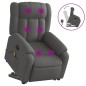 vidaXL Massagesessel mit Aufstehhilfe Dunkelgrau Stoff vidaXL Massagesessel mit Aufstehhilfe Dunkelgrau Stoff