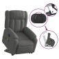 vidaXL Massagesessel mit Aufstehhilfe Dunkelgrau Stoff vidaXL Massagesessel mit Aufstehhilfe Dunkelgrau Stoff
