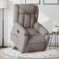 vidaXL Massagesessel mit Aufstehhilfe Taupe Stoff vidaXL Massagesessel mit Aufstehhilfe Taupe Stoff