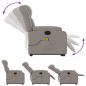 vidaXL Massagesessel mit Aufstehhilfe Taupe Stoff vidaXL Massagesessel mit Aufstehhilfe Taupe Stoff