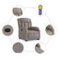 vidaXL Massagesessel mit Aufstehhilfe Taupe Stoff vidaXL Massagesessel mit Aufstehhilfe Taupe Stoff