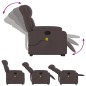 vidaXL Elektrischer Massagesessel mit Aufstehhilfe Dunkelbraun Stoff vidaXL Elektrischer Massagesessel mit Aufstehhilfe Dunkelbraun Stoff