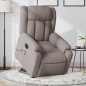 vidaXL Elektrischer Massagesessel mit Aufstehhilfe Taupe Stoff vidaXL Elektrischer Massagesessel mit Aufstehhilfe Taupe Stoff