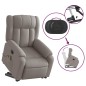 vidaXL Elektrischer Massagesessel mit Aufstehhilfe Taupe Stoff vidaXL Elektrischer Massagesessel mit Aufstehhilfe Taupe Stoff