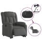 vidaXL Relaxsessel mit Aufstehhilfe Elektrisch Dunkelgrau Stoff vidaXL Relaxsessel mit Aufstehhilfe Elektrisch Dunkelgrau Stoff