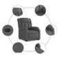 vidaXL Relaxsessel mit Aufstehhilfe Elektrisch Dunkelgrau Stoff vidaXL Relaxsessel mit Aufstehhilfe Elektrisch Dunkelgrau Stoff