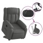 vidaXL Relaxsessel mit Aufstehhilfe Elektrisch Dunkelgrau Stoff vidaXL Relaxsessel mit Aufstehhilfe Elektrisch Dunkelgrau Stoff