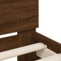 vidaXL Bettgestell mit Kopfteil Braun Eichen-Optik 140x190 cm vidaXL Bettgestell mit Kopfteil Braun Eichen-Optik 140x190 cm