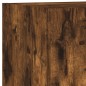 vidaXL 4-tlg. Wohnwand mit LED-Beleuchtung Räuchereiche Holzwerkstoff vidaXL 4-tlg. Wohnwand mit LED-Beleuchtung Räuchereiche Holzwerkstoff