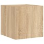 vidaXL 4-tlg. Wohnwand mit LED-Beleuchtung Sonoma-Eiche Holzwerkstoff vidaXL 4-tlg. Wohnwand mit LED-Beleuchtung Sonoma-Eiche Holzwerkstoff