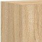 vidaXL 4-tlg. Wohnwand mit LED-Beleuchtung Sonoma-Eiche Holzwerkstoff vidaXL 4-tlg. Wohnwand mit LED-Beleuchtung Sonoma-Eiche Holzwerkstoff
