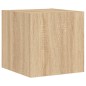 vidaXL 5-tlg. Wohnwand mit LED-Beleuchtung Sonoma-Eiche Holzwerkstoff vidaXL 5-tlg. Wohnwand mit LED-Beleuchtung Sonoma-Eiche Holzwerkstoff