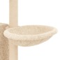vidaXL Kratzbaum mit Sisal-Kratzsäulen Creme 131 cm vidaXL Kratzbaum mit Sisal-Kratzsäulen Creme 131 cm
