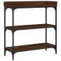 vidaXL Konsolentisch mit Ablagen Braun Eichen-Optik 75x30x80 cm vidaXL Konsolentisch mit Ablagen Braun Eichen-Optik 75x30x80 cm