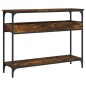 vidaXL Konsolentisch mit Ablage Räuchereiche 100x29x75cm Holzwerkstoff vidaXL Konsolentisch mit Ablage Räuchereiche 100x29x75cm Holzwerkstoff