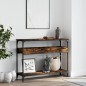 vidaXL Konsolentisch mit Ablage Räuchereiche 100x29x75cm Holzwerkstoff vidaXL Konsolentisch mit Ablage Räuchereiche 100x29x75cm Holzwerkstoff