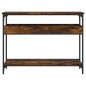 vidaXL Konsolentisch mit Ablage Räuchereiche 100x29x75cm Holzwerkstoff vidaXL Konsolentisch mit Ablage Räuchereiche 100x29x75cm Holzwerkstoff