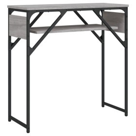 vidaXL Konsolentisch mit Ablage Grau Sonoma 75x30x75cm Holzwerkstoff