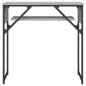 vidaXL Konsolentisch mit Ablage Grau Sonoma 75x30x75cm Holzwerkstoff vidaXL Konsolentisch mit Ablage Grau Sonoma 75x30x75cm Holzwerkstoff