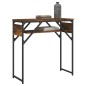vidaXL Konsolentisch mit Ablage Räuchereiche 75x30x75cm Holzwerkstoff vidaXL Konsolentisch mit Ablage Räuchereiche 75x30x75cm Holzwerkstoff