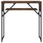 vidaXL Konsolentisch mit Ablage Räuchereiche 75x30x75cm Holzwerkstoff vidaXL Konsolentisch mit Ablage Räuchereiche 75x30x75cm Holzwerkstoff