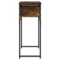 vidaXL Konsolentisch mit Ablage Räuchereiche 75x30x75cm Holzwerkstoff vidaXL Konsolentisch mit Ablage Räuchereiche 75x30x75cm Holzwerkstoff