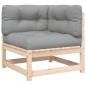 vidaXL Garten-Ecksofa mit Kissen Massivholz Kiefer vidaXL Garten-Ecksofa mit Kissen Massivholz Kiefer